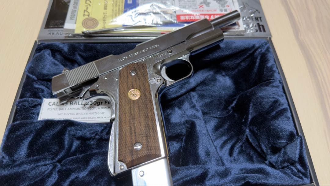 コルトガバメント　ニッケルフィニッシュ ガスガン