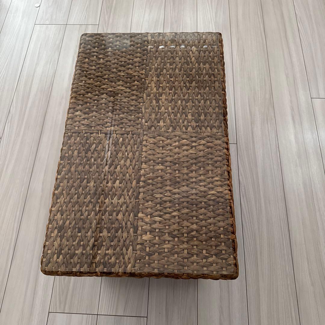 YOTHAKA ウォーターヒヤシンス チェッカーサイドテーブル アジアン家具