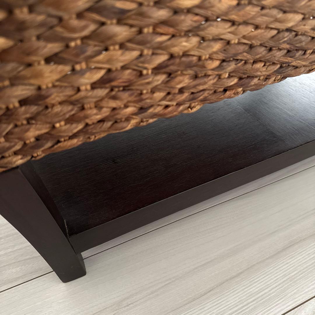 YOTHAKA ウォーターヒヤシンス チェッカーサイドテーブル アジアン家具