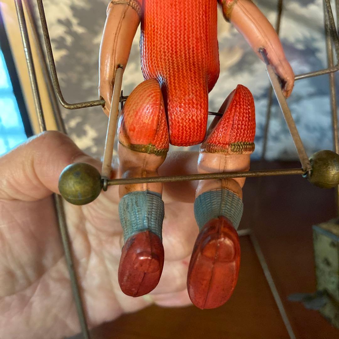 希少 セルロイド 鉄棒 ブランコ アクロバット 倉持商店 ゼンマイ 戦前