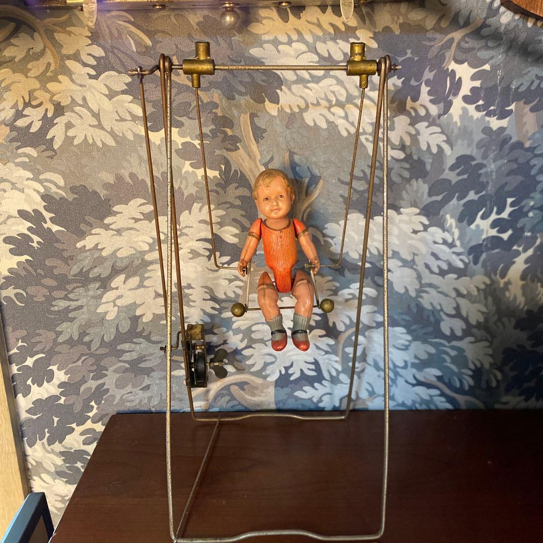 希少　セルロイド　鉄棒　ブランコ　アクロバット　倉持商店　ゼンマイ　戦前 希少 セルロイド 鉄棒 ブランコ アクロバット 倉持商店 ゼンマイ 戦前