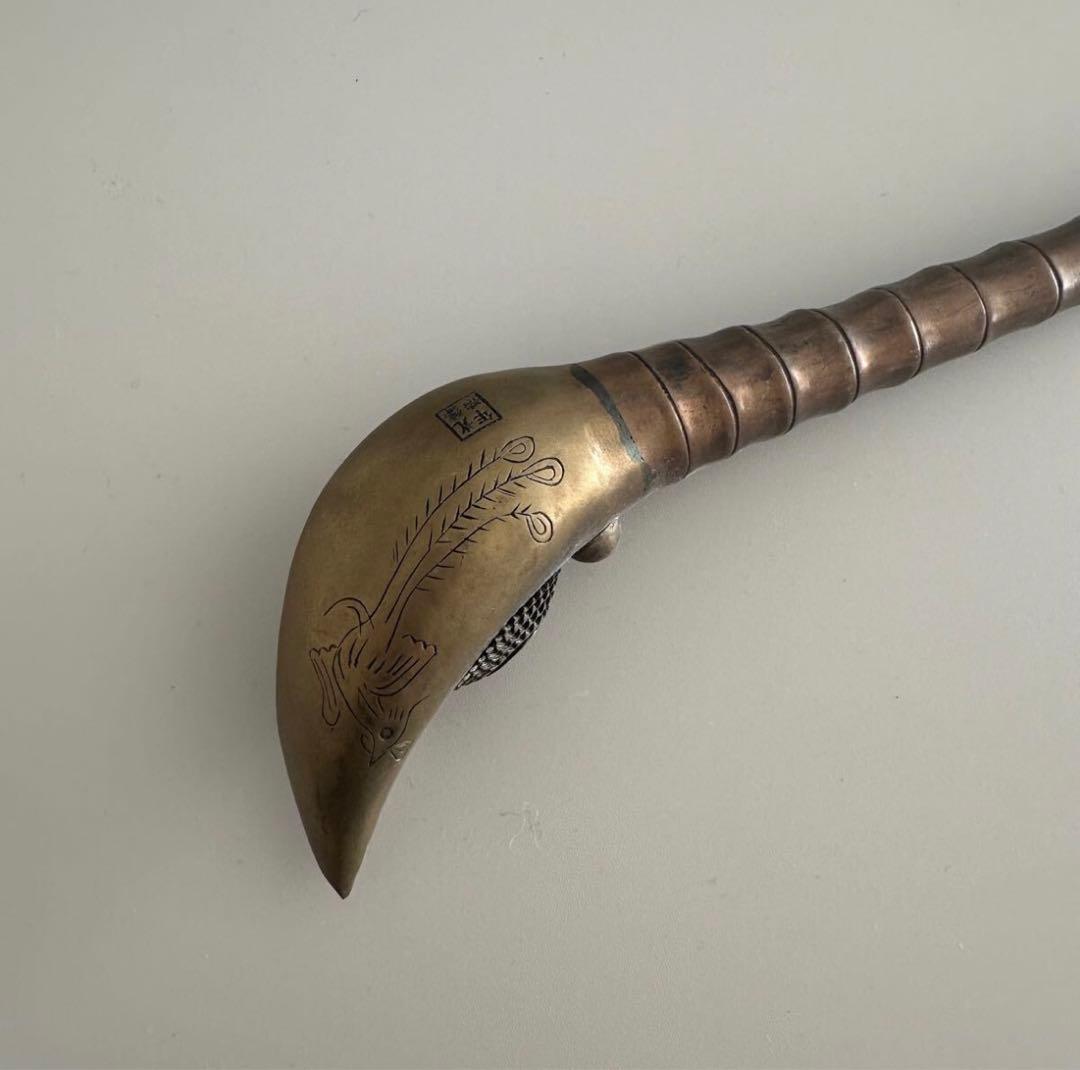 銅製 煙管 パイプ 旧蔵 銅製煙管パイプ旧蔵