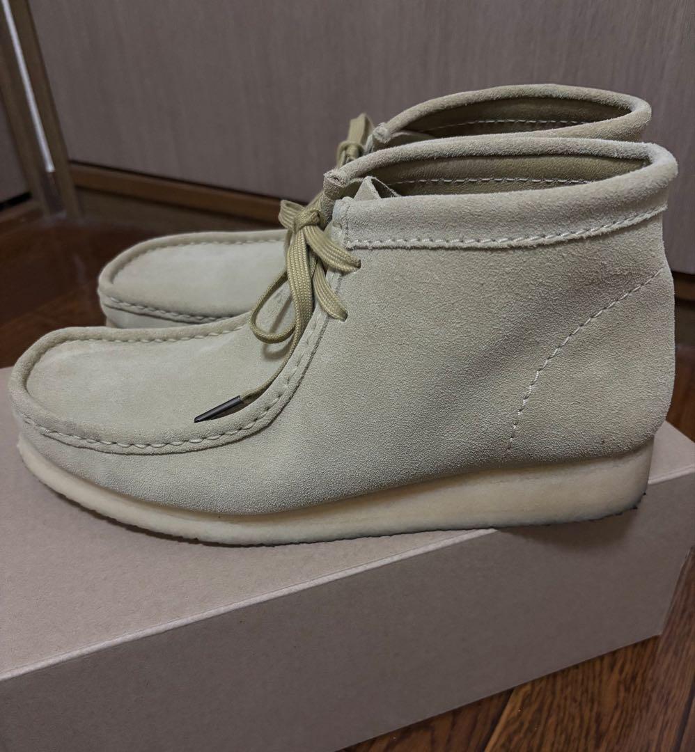 使用回数2回 CLARKS ベージュ ワラビー 28cm