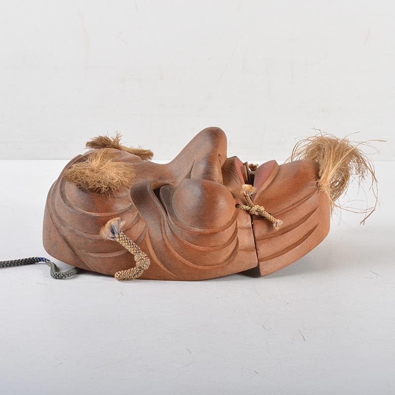 能面 能楽 雅楽 木彫 翁面 楽峰銘 V R5578 - メルカリ