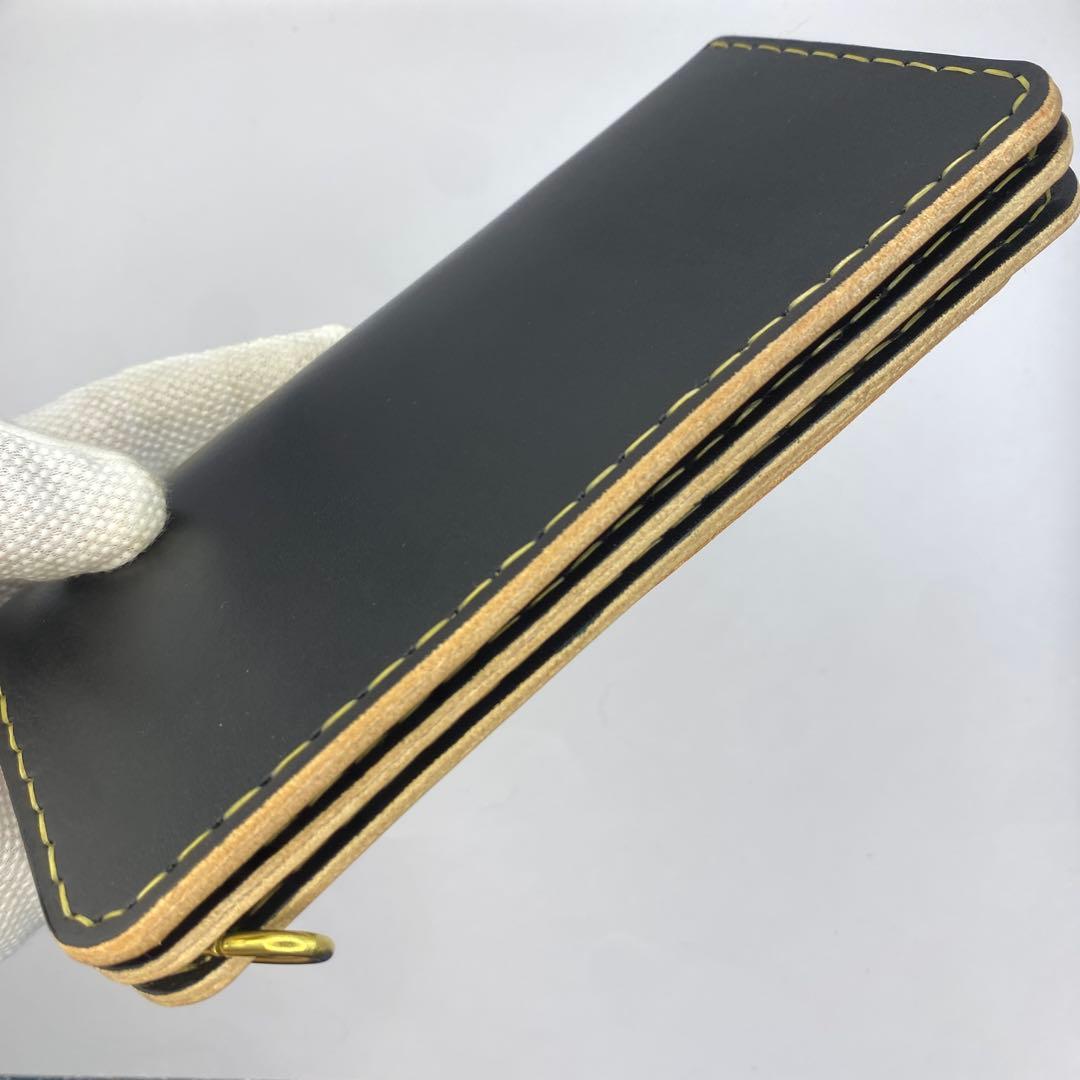 【ハンドメイド】本革 ロング トラッカーウォレット マチあり/小判かん