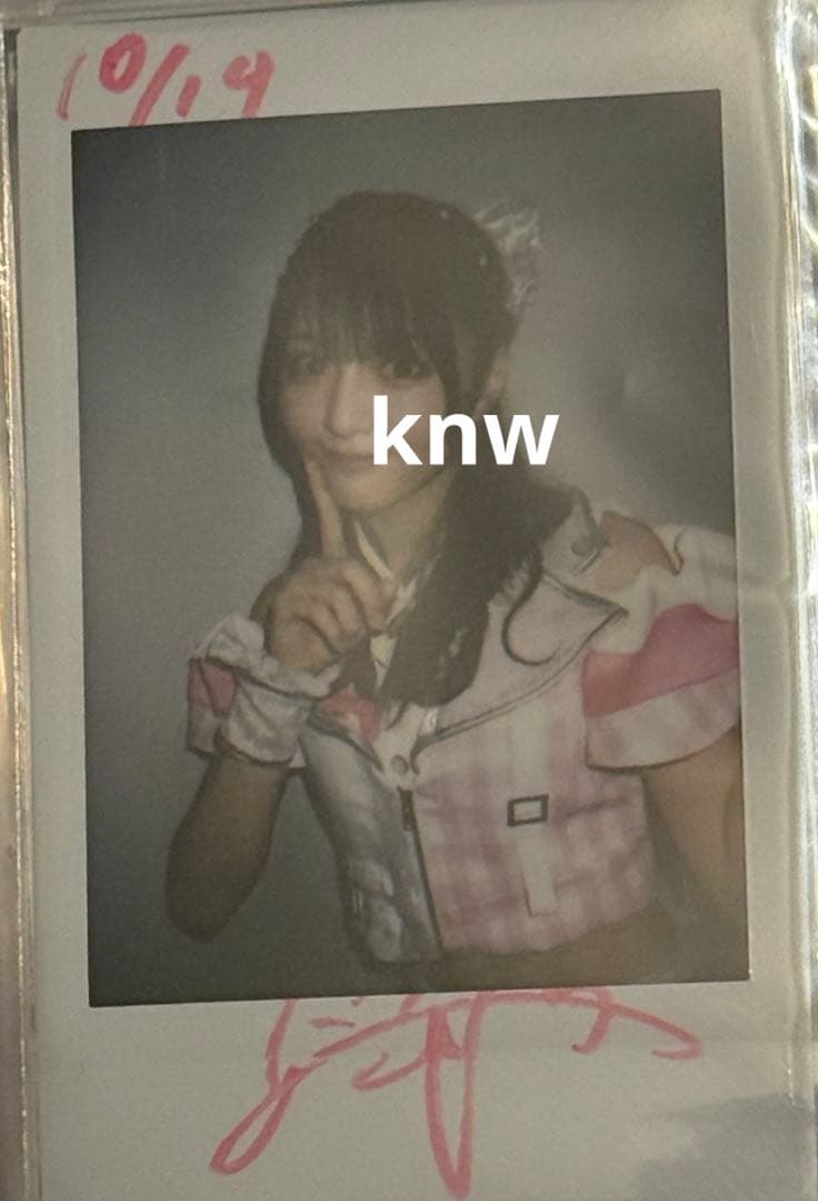 那蘭のどか チェキ 鎮目のどか 那蘭のどか サンデー限定 サインチェキ