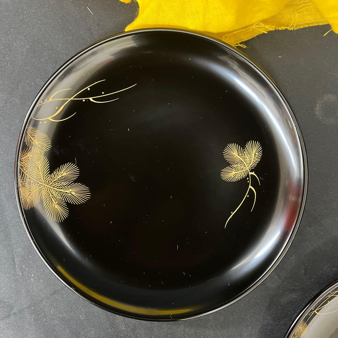 新品　未使用　輪島塗　菓子皿 ５枚 高級　茶道具