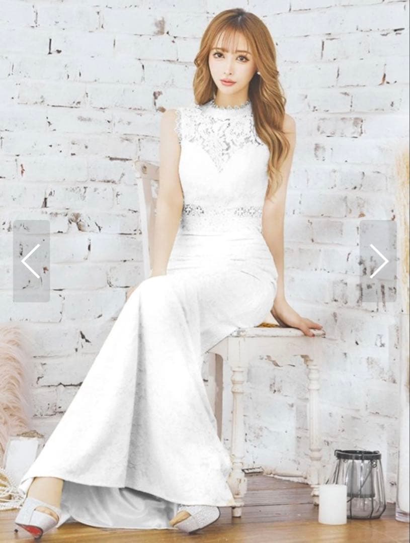 【Sugar】ホワイトレースマーメイドドレス