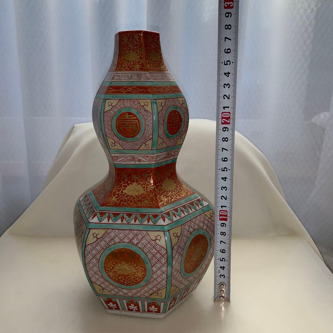 ◉本日限定◉ 九谷　陶源　徳利　赤絵