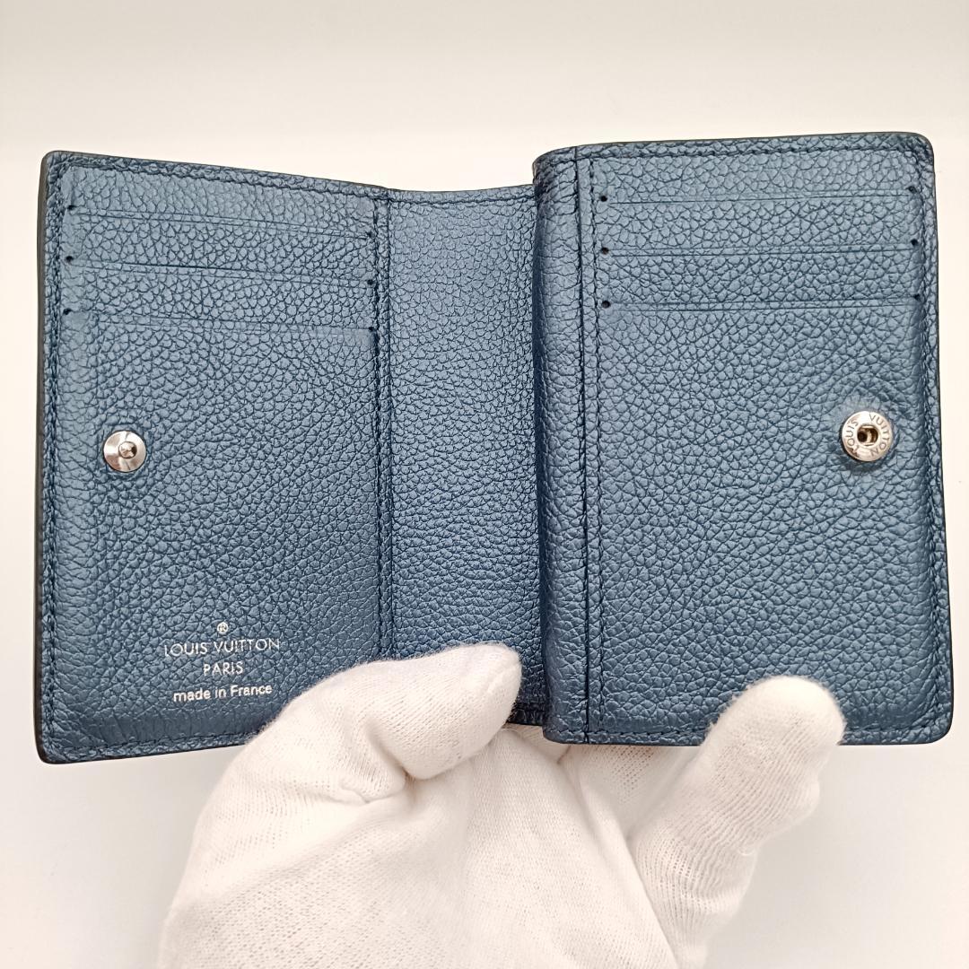 ルイヴィトン アンプラント ポルトフォイユ クレア メタリックブルー