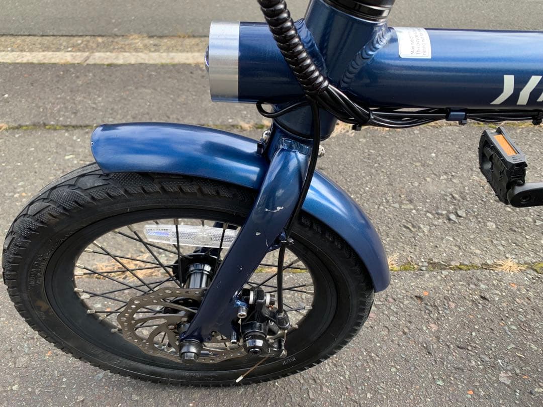 【動作確認済】送料無料HAIGEディスク折り畳み電動アシスト自転車7速16インチ