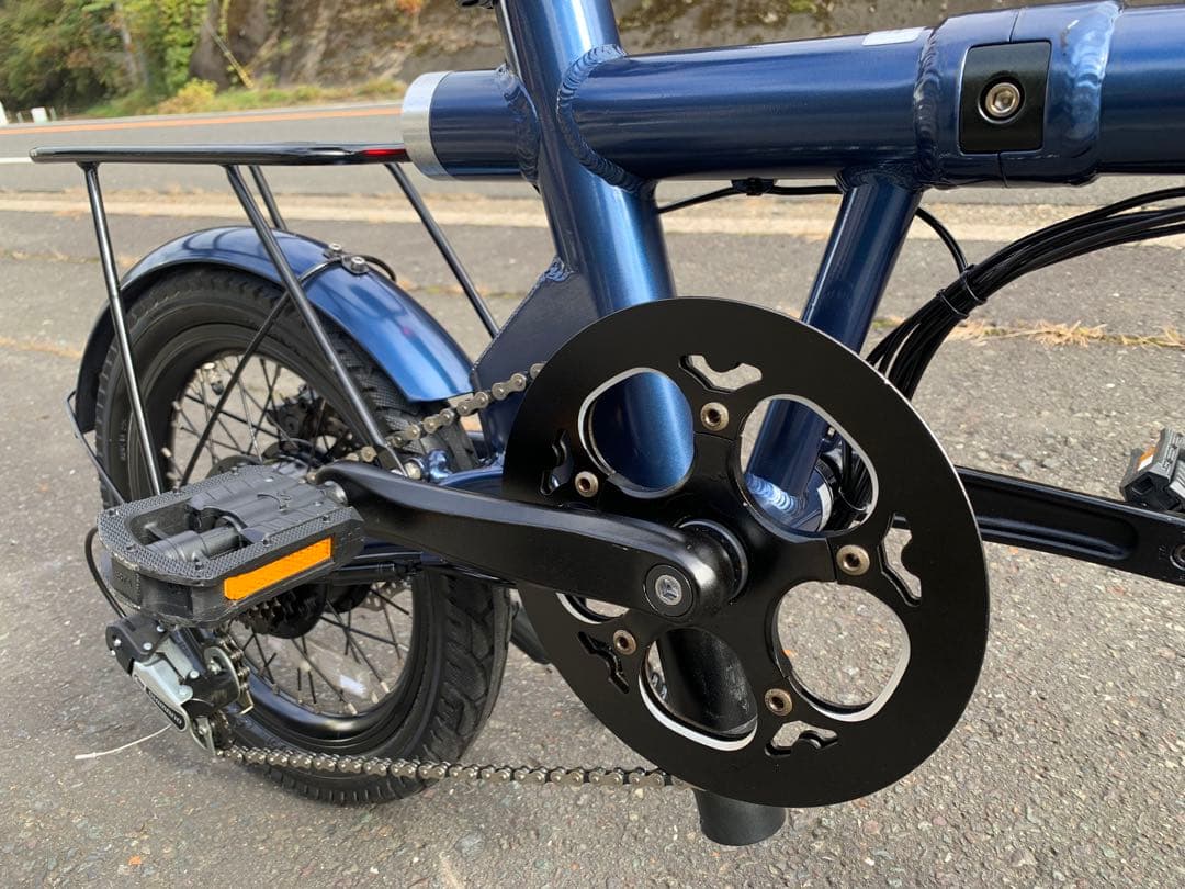 【動作確認済】送料無料HAIGEディスク折り畳み電動アシスト自転車7速16インチ