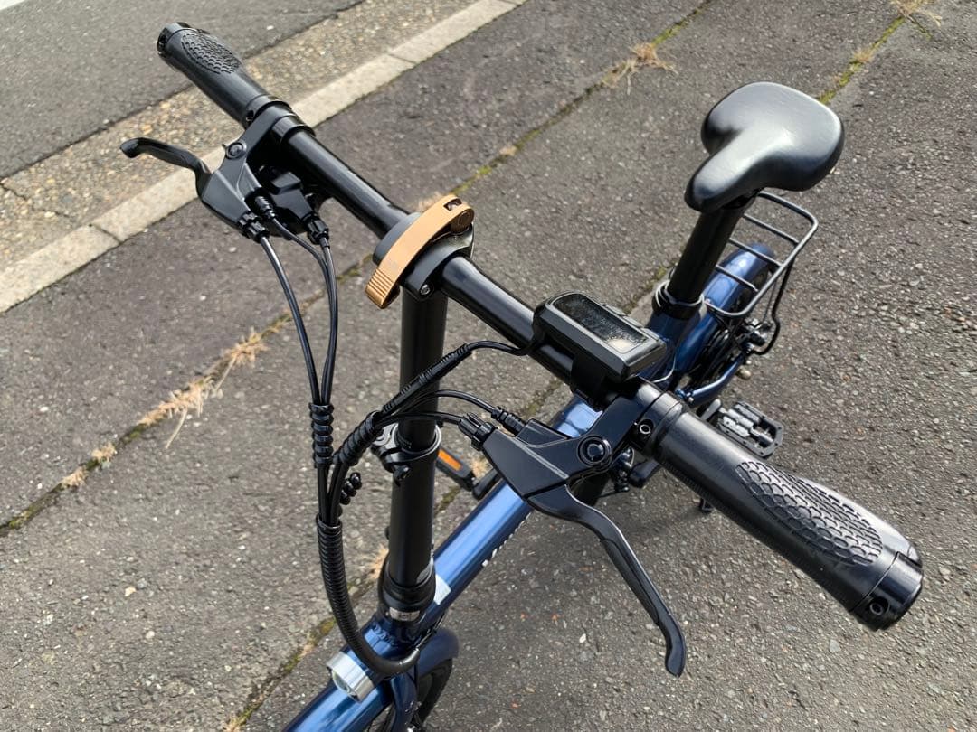 【動作確認済】送料無料HAIGEディスク折り畳み電動アシスト自転車7速16インチ