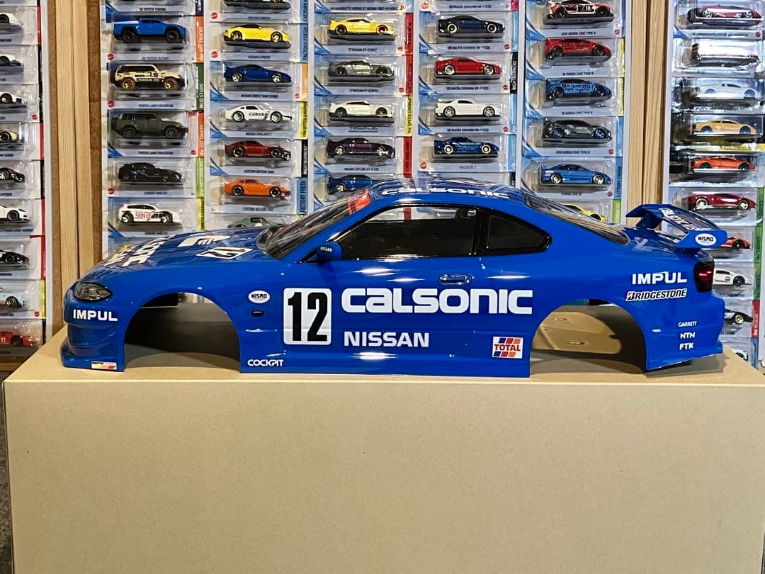タミヤ ラジコン RC 日産シルビアS15 塗装済スペアボディ ブルー