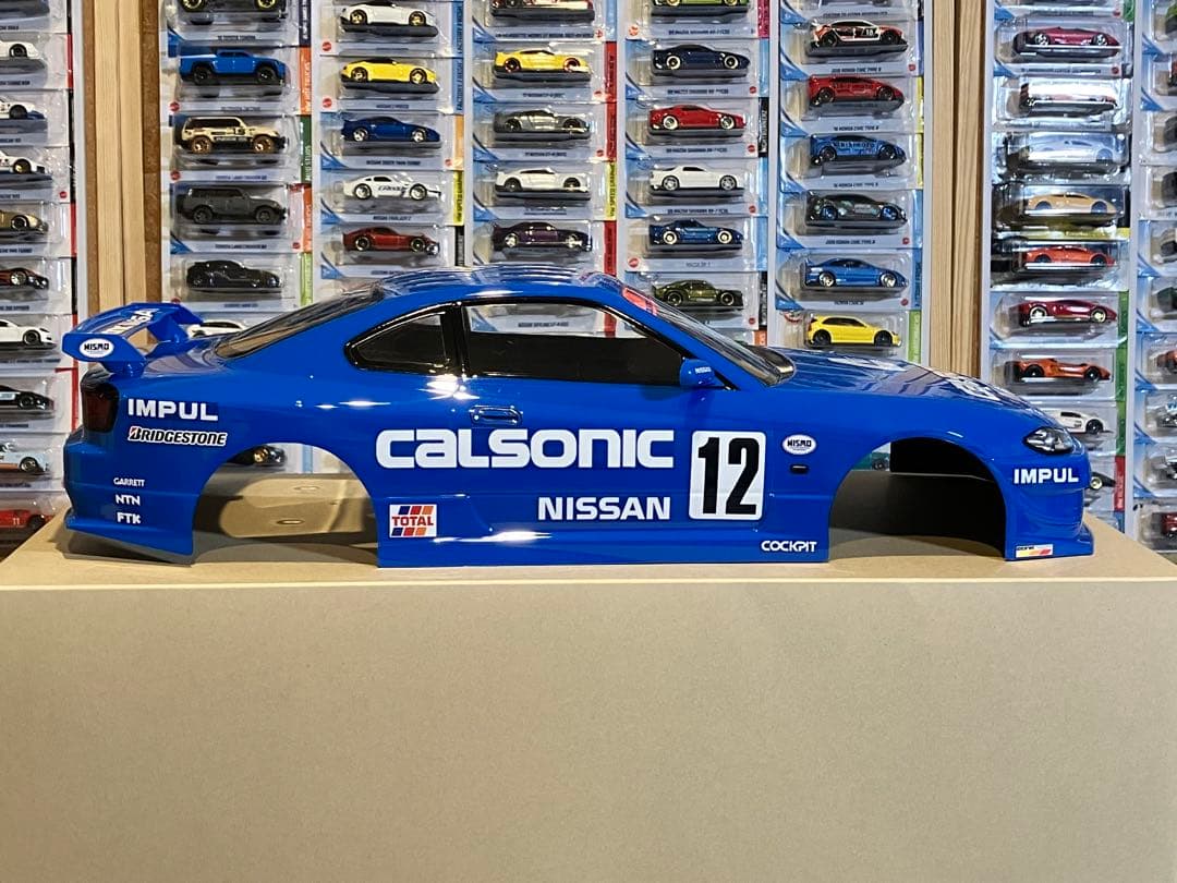 タミヤ ラジコン RC 日産シルビアS15 塗装済スペアボディ ブルー