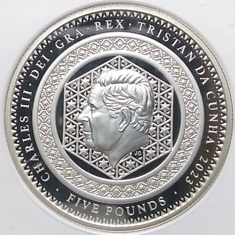 2023 チャールズ三世 戴冠記念 2oz £5 銀貨 NGC PF70UC