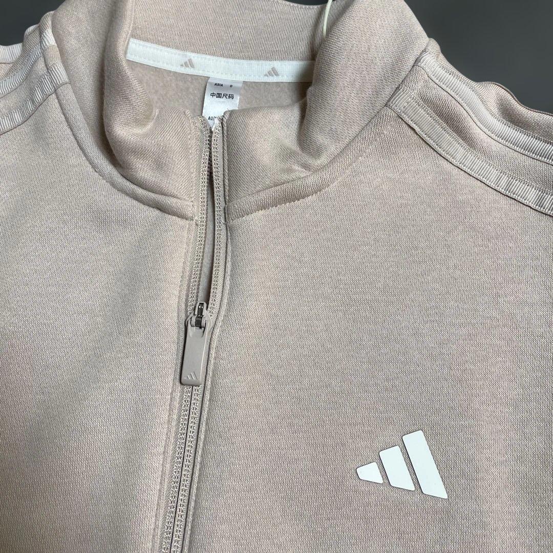 アディダスゴルフ　長袖トレーナー&スカート裏起毛セットアップ　スリーライン