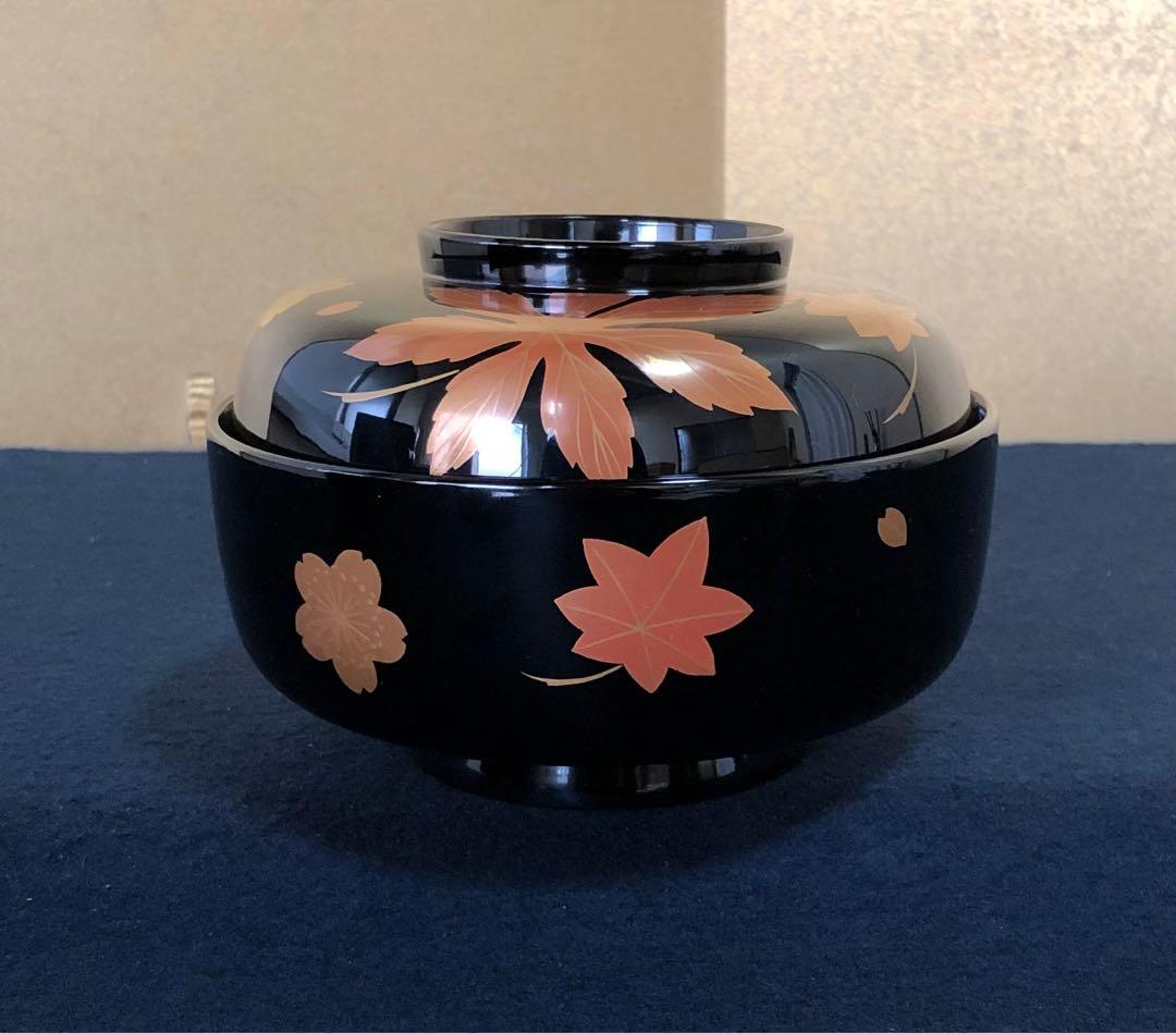 割引❗️《レ》輪島塗 嵐山蒔絵 煮物椀5客 木製漆器 木箱　251104う3