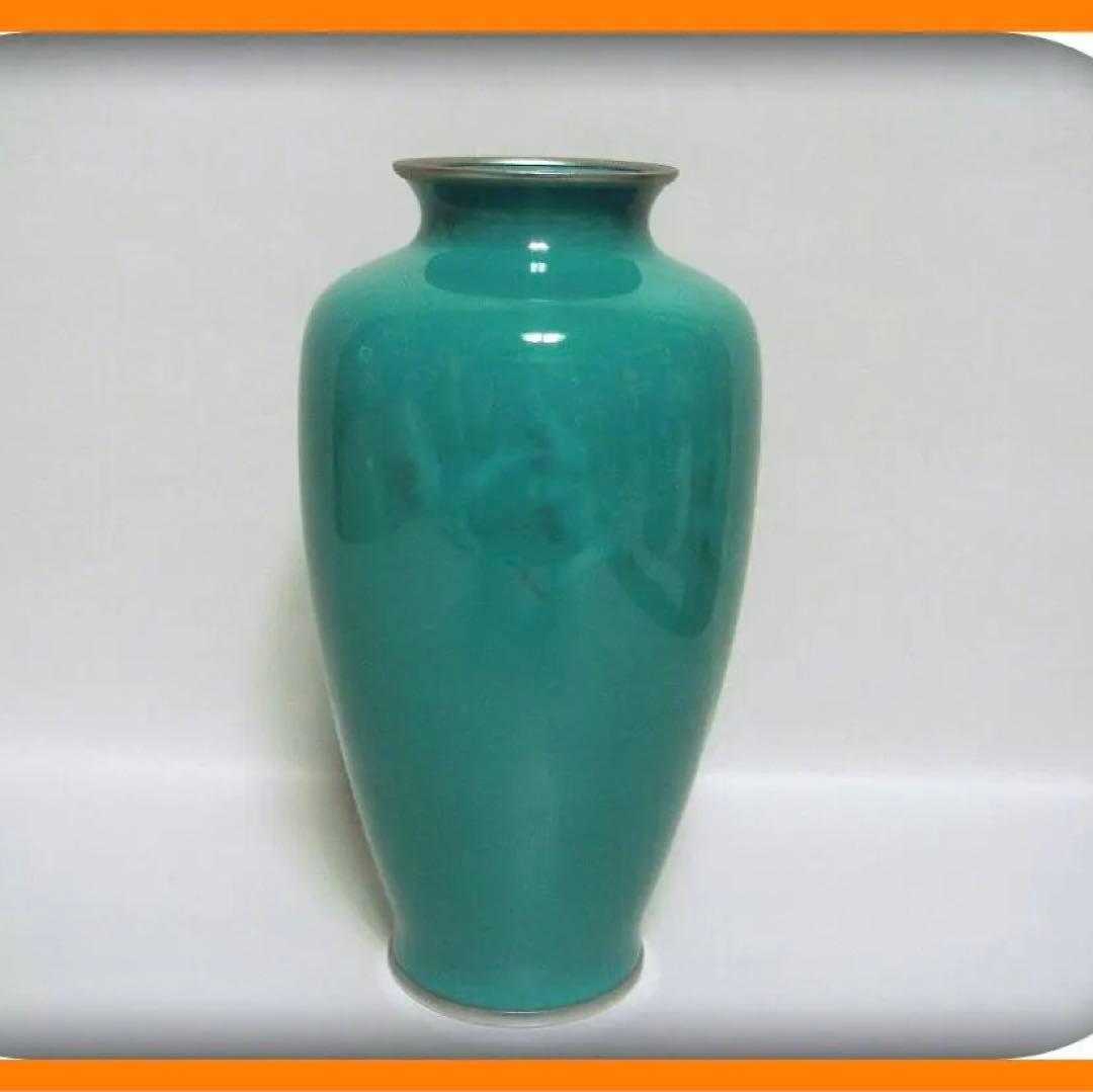 68『七宝焼 花瓶 箱付き』　/骨董品 古美術 古玩 アンティーク