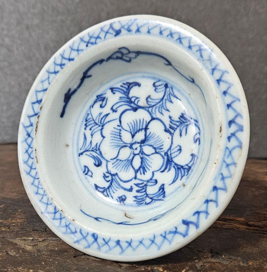 中国古美術 中国古陶磁器 中国古玩 明朝 明代 青華染付 古