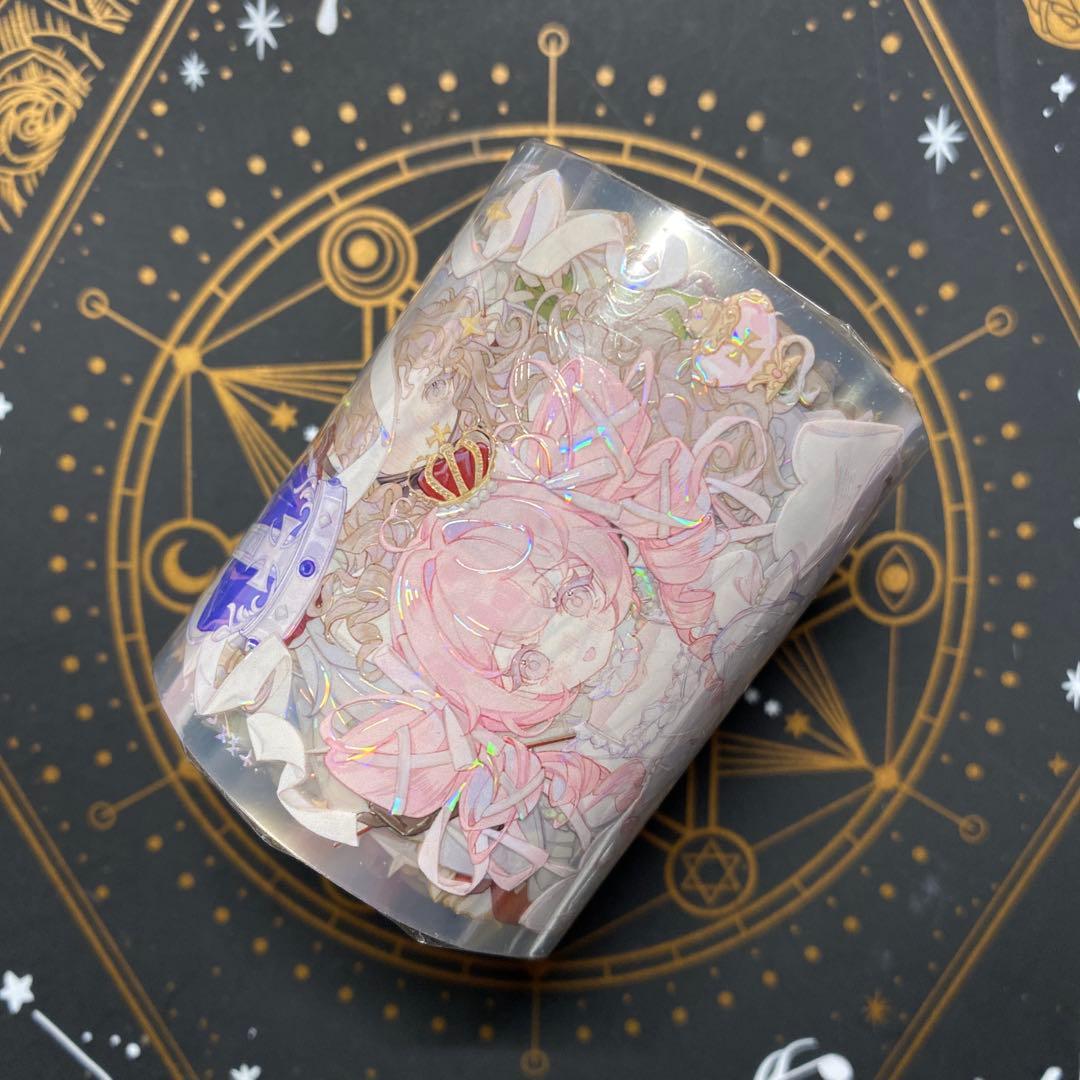 K】海外 10m巻 貝殻光マスキングテープ 人物系/動物系