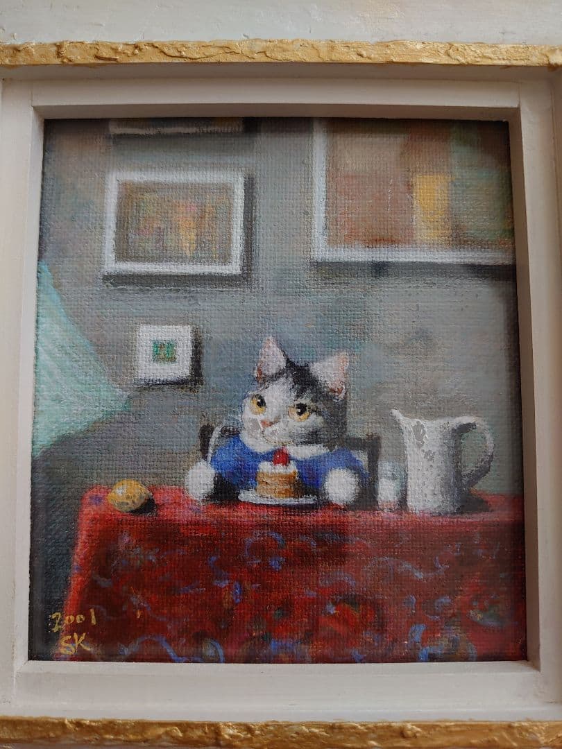 新品）諏訪憲ニさん作 ネコ 新品）諏訪憲ニさん作 ネコ キャバリア ルビー