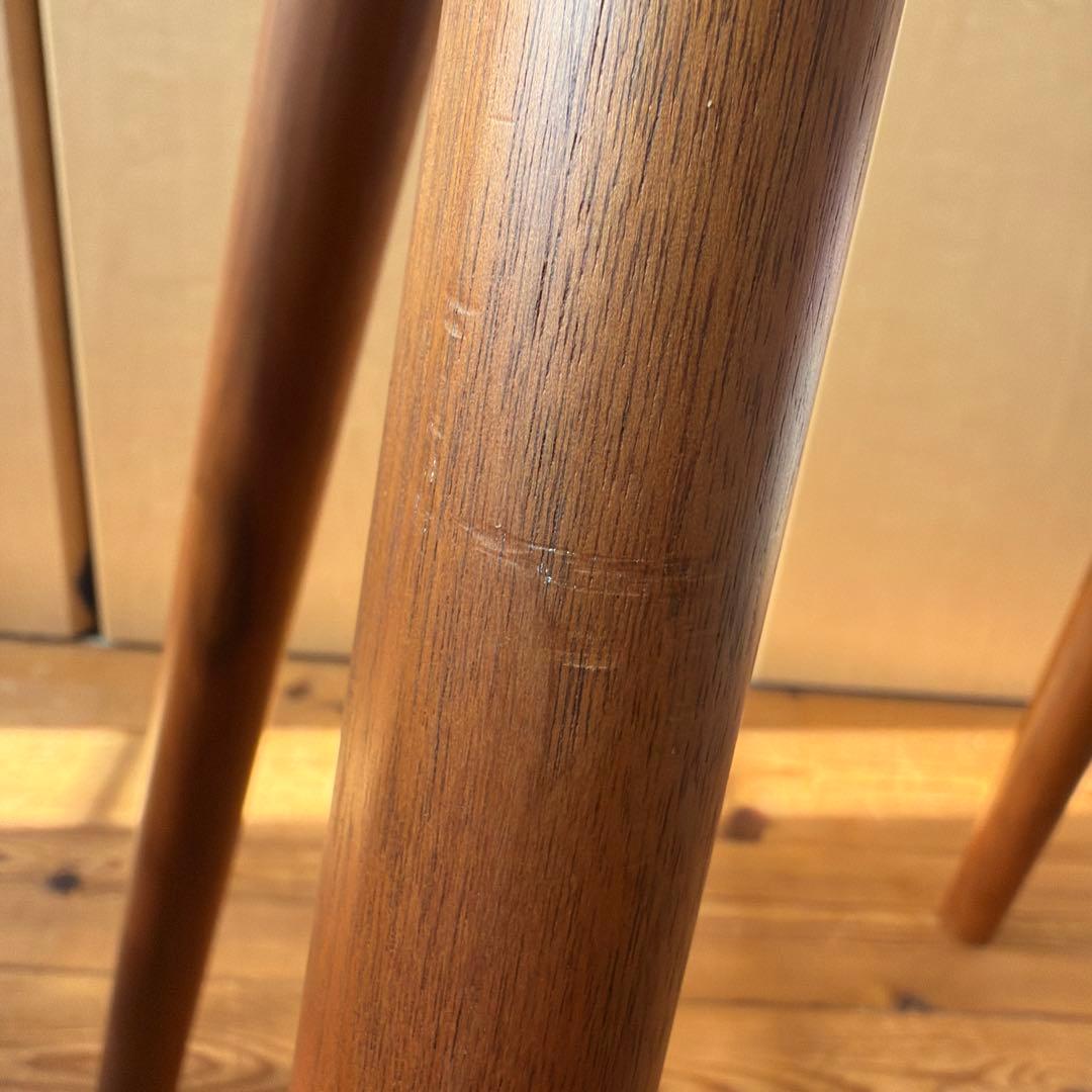 ナガノインテリア オレンジ コッぺ キッチン スツール 木製