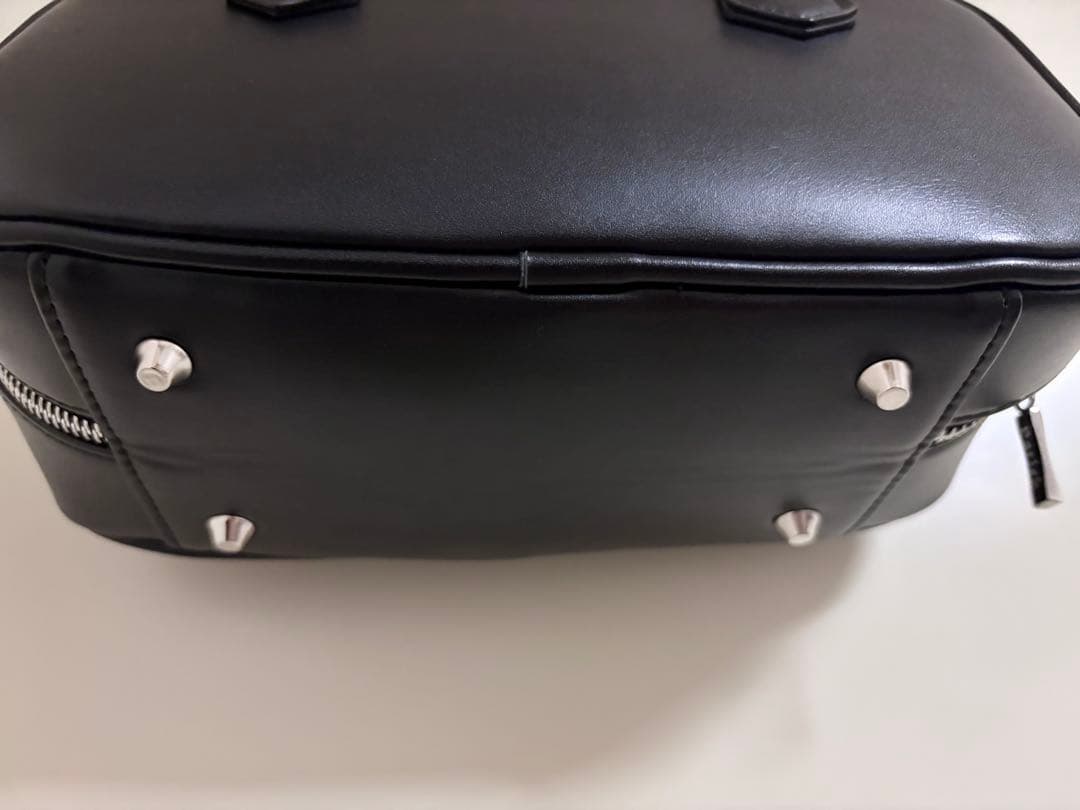 Darich ダーリッチ DDロゴレザーハンドバッグ 黒 ブラック