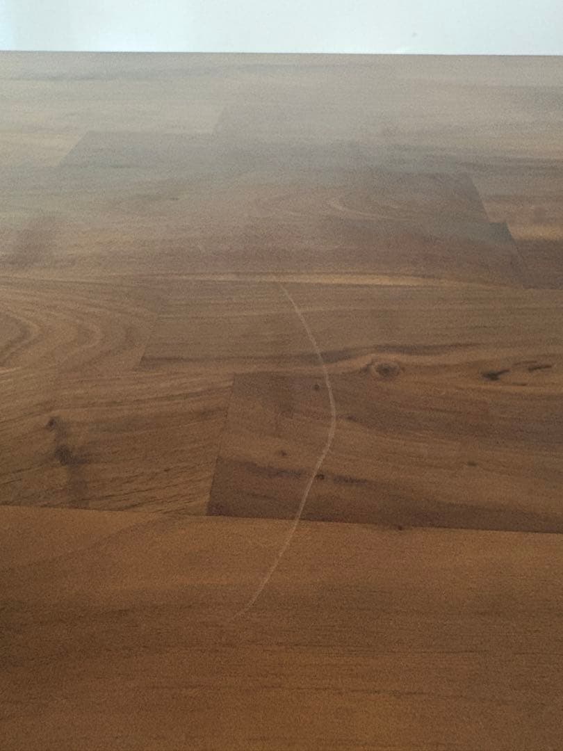 ダイニングテーブル　ウォールナット　アイアン脚　ヴィンテージ風