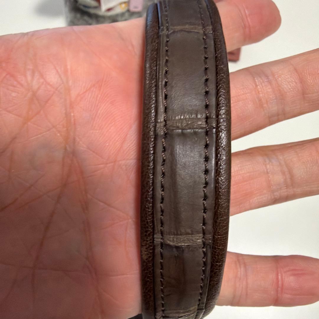 「Azumamaさん専用〜ʕ•ᴥ•ʔ」Ibiza ダークブラウン ワニ革 ショル