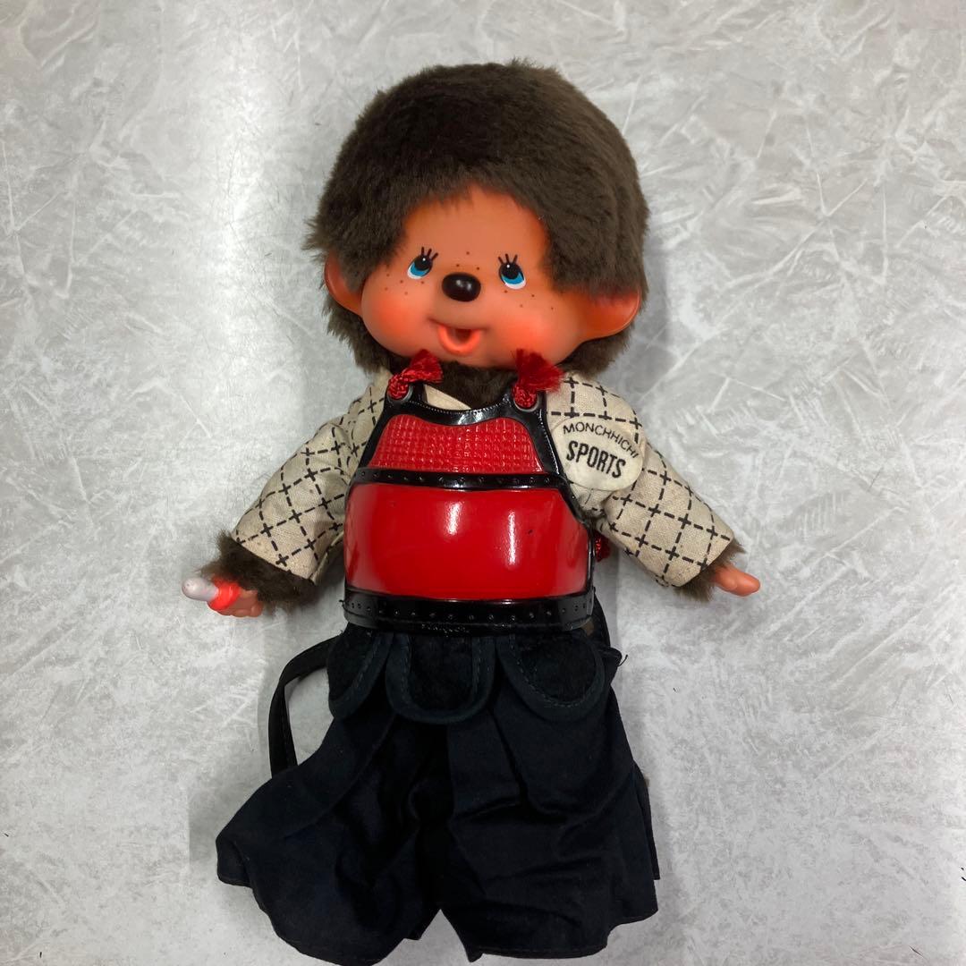 モンチッチ　ぬいぐるみ　キャラクターグッズ　初期剣道着タイプ　昭和　セキグチ