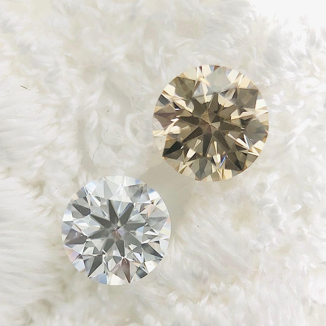 0.298ct Light Brown VS-1 Good ブラウンダイヤルース