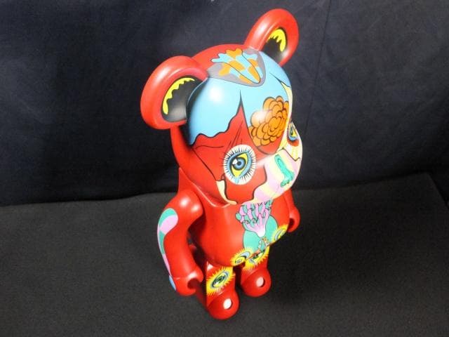 現代美術 田名網敬一 直筆サイン『BE@RBRICK 1000％赤』1205B