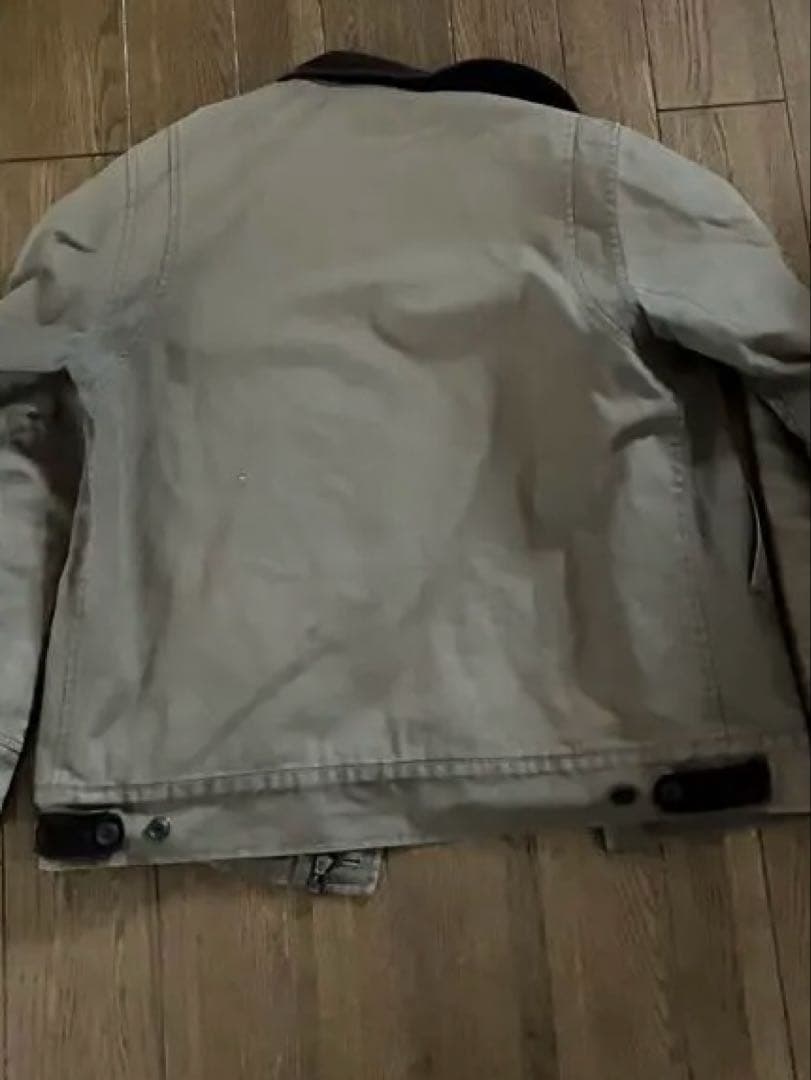 STUSSY ベージュジャケット チェック裏地