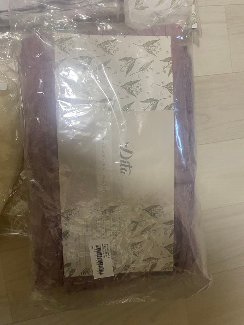 Dita 浴衣・帯セット 紫花柄