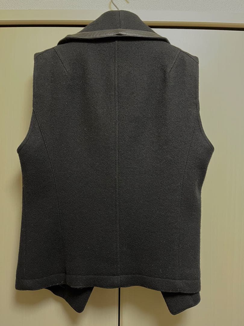 定価13万イヴ・サンローラン コレクション着ウールベスト ステファノ・ピラーティ