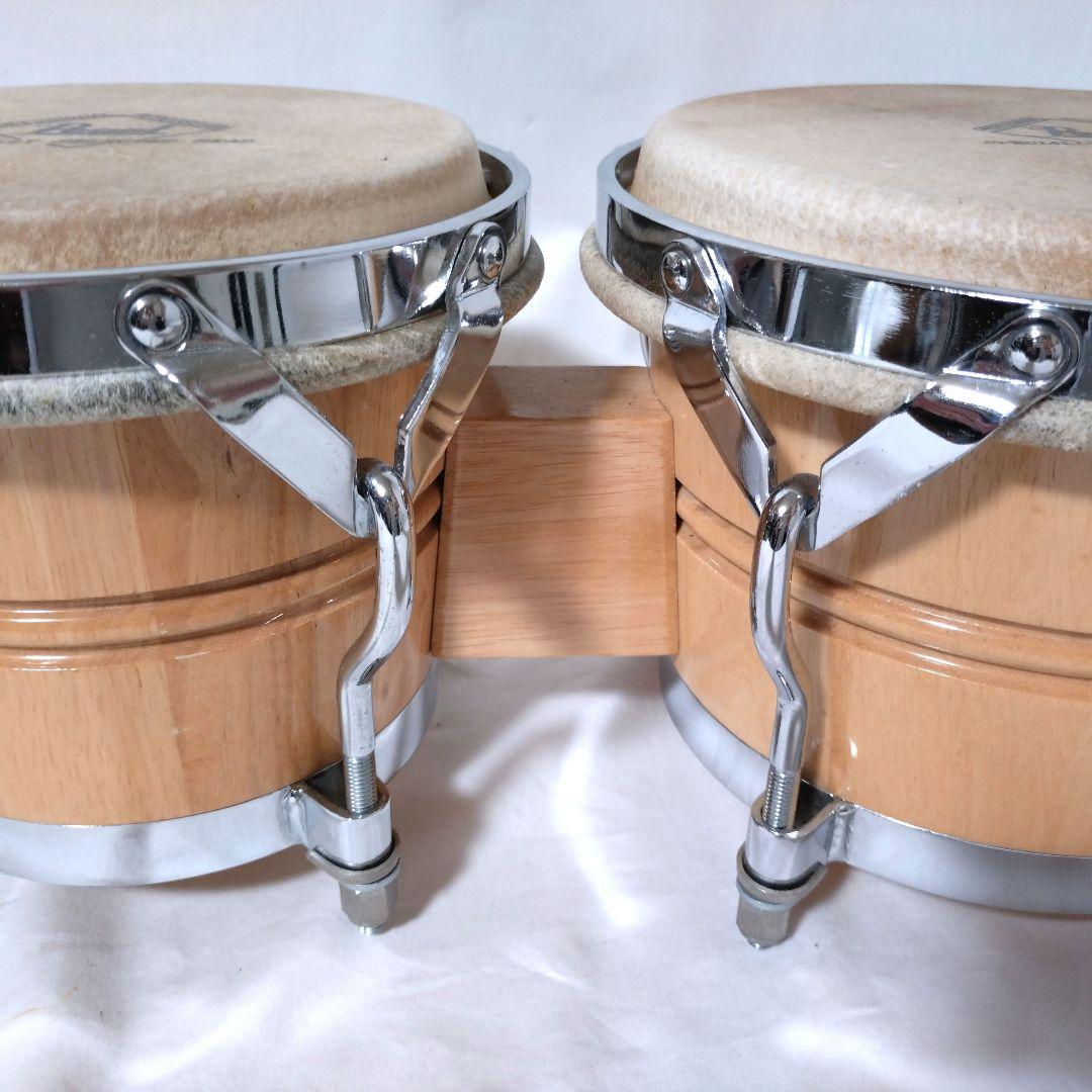 Pearl ホワイトウッドボンゴ スタンド セット BG-209W 本皮 パール