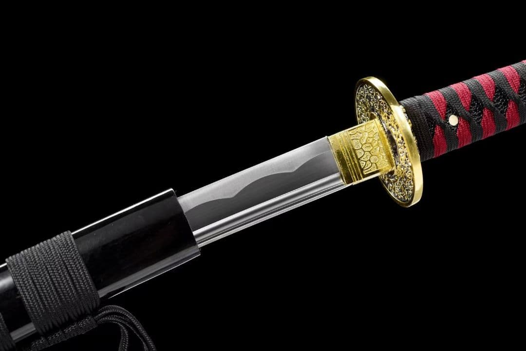 【黒魂の侍】古兵器 刀装具 日本刀　模造刀 居合刀 武士道 鑑賞用 美術刀