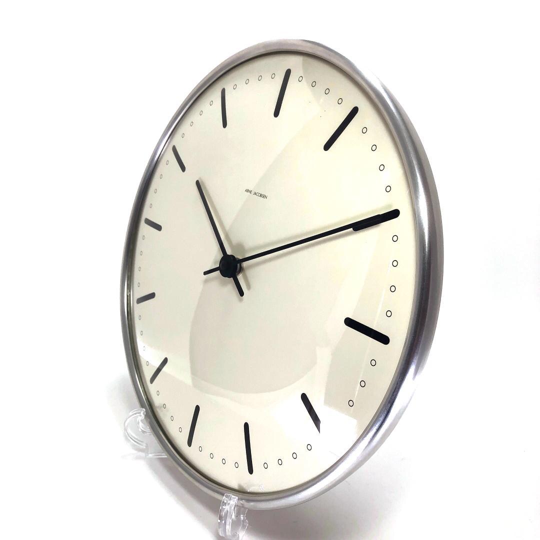【美品】アルネヤコブセン／シティホール ウォールクロック／29cm