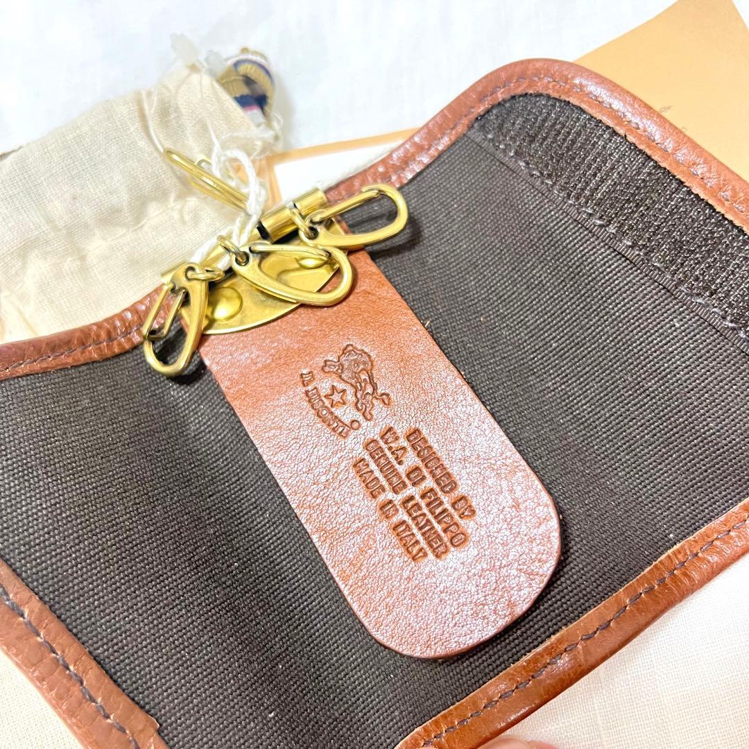 イルビゾンテ キーケース マジックテープ カモフラージュ 新品 メンズ 迷彩