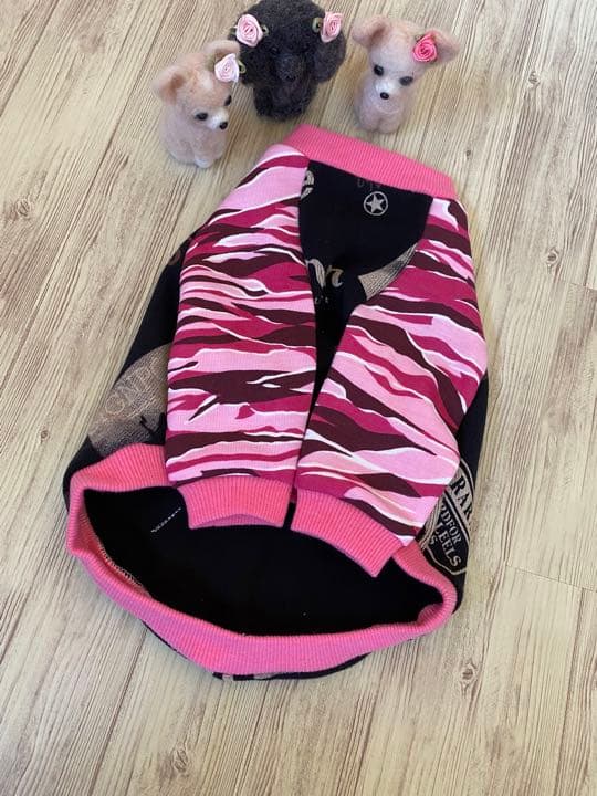 犬服 ラグラン(M) ꒡̈⃝Lily꒡̈⃝ハンドメイド 在庫処分品