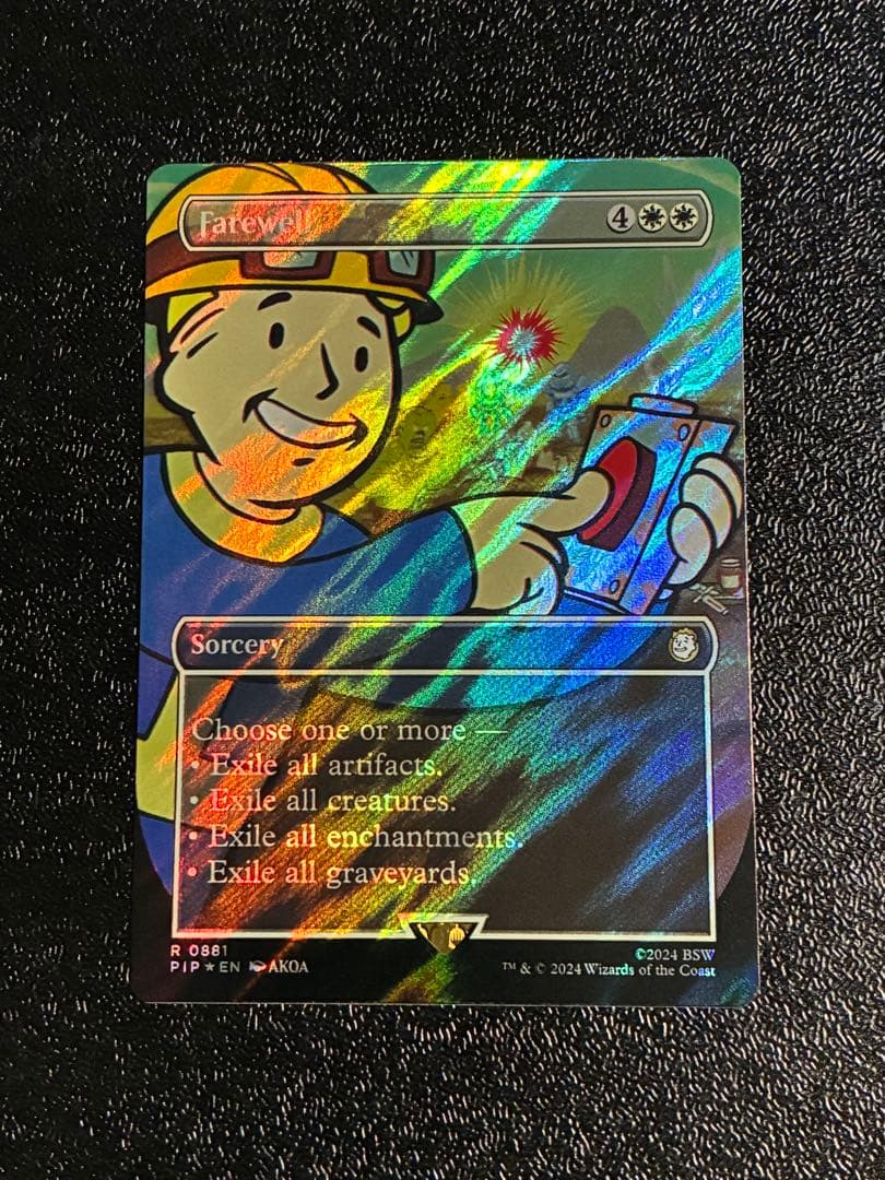 MTG fallout サージFoil ボーダーレス　告別　英語版 MTG fallout サージFoil ボーダーレス 告別 英語版