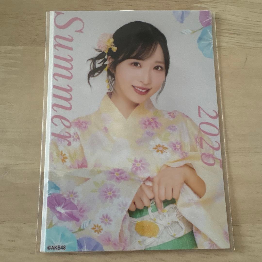 AKB48 小栗有以 ホログラム生写真 柱の会 AKBくじ レア特典 2025