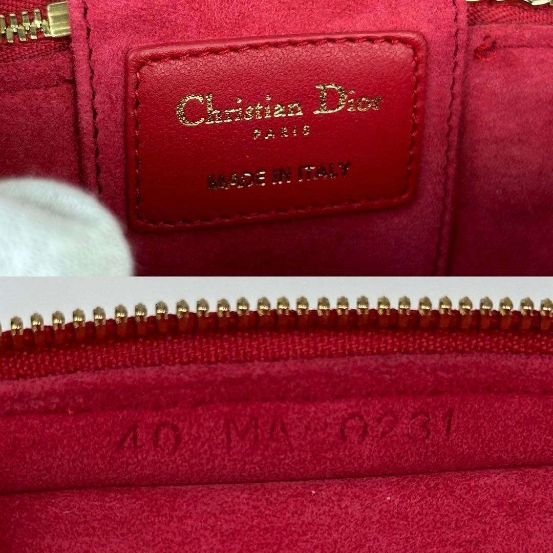 極美品■ディオール　マイクロ　バニティ　ショルダーバッグ　カナージュ　ラムレザー