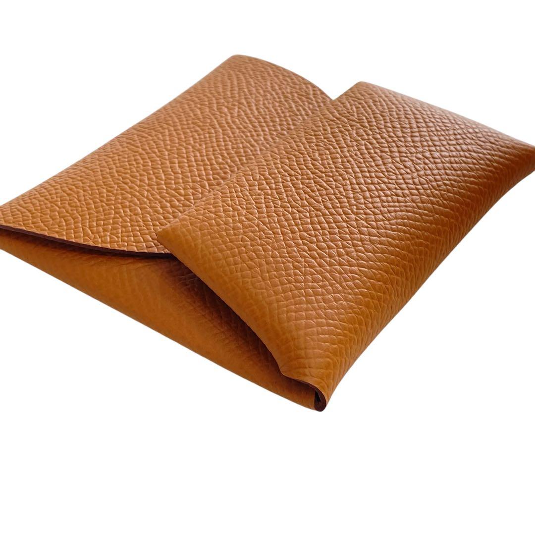 【未使用】HERMES エルメス バスティア ケース W刻 ゴールド
