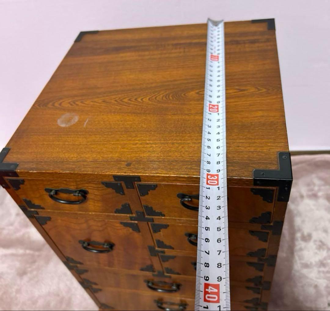 アンティーク家具 民芸家具 箪笥 薬箱 キャビネット からくり仕掛け有