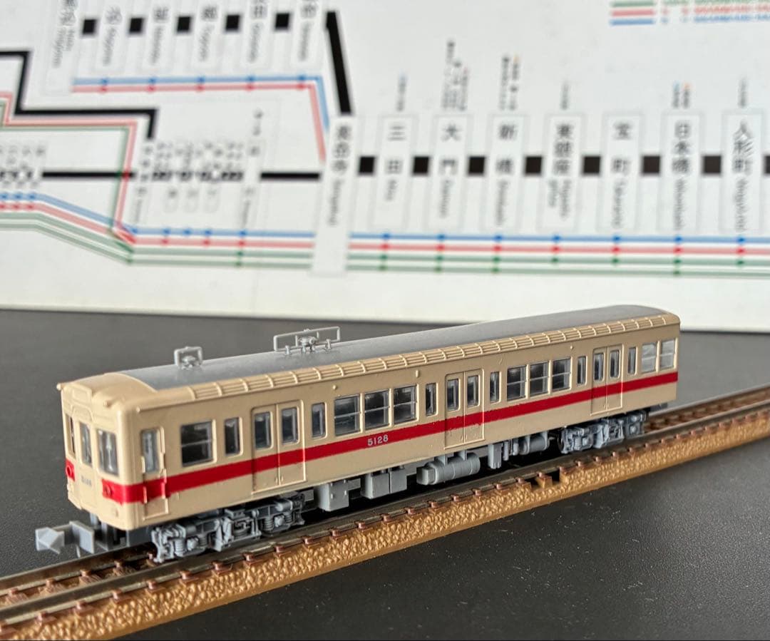 管理番号1706 都営5000形 Nゲージ 未塗装キット素人組立品4両