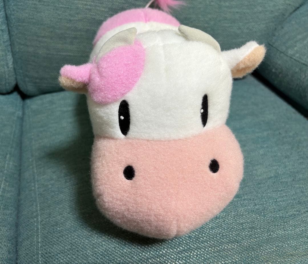 牧場物語 ふわふわウシさん ぬいぐるみ BIG ピンク