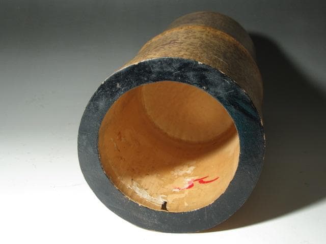 ☆ 黒田正玄 尺八花入 常盤 表千家 十三代 即中斎の花押がございます