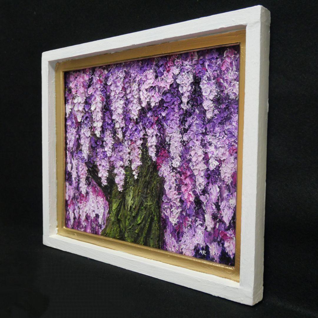 油絵 油彩 油彩画 絵 絵画 【藤】